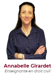Annabelle Girardet, enseignante en droit civil chez Major Droit